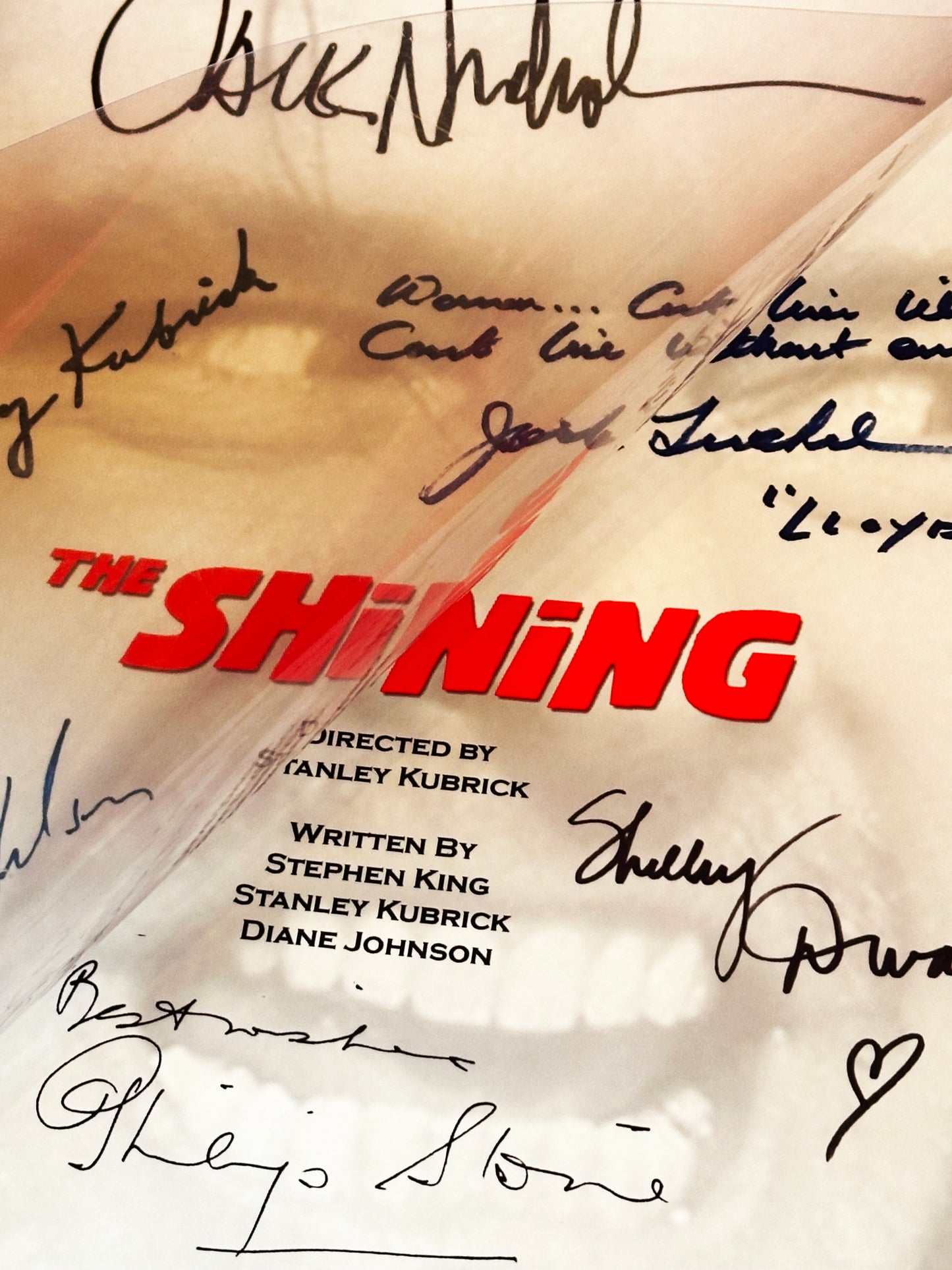 THE SHINING Movie Script, Horror, Nicholson