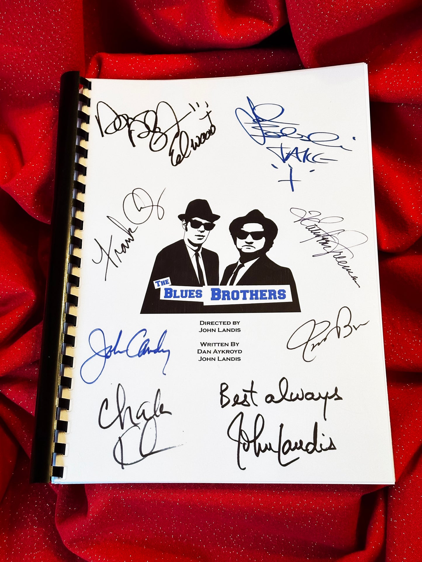 THE BLUES BROTHERS Movie Script, 80's, Comedy, Belushi, Aykroyd