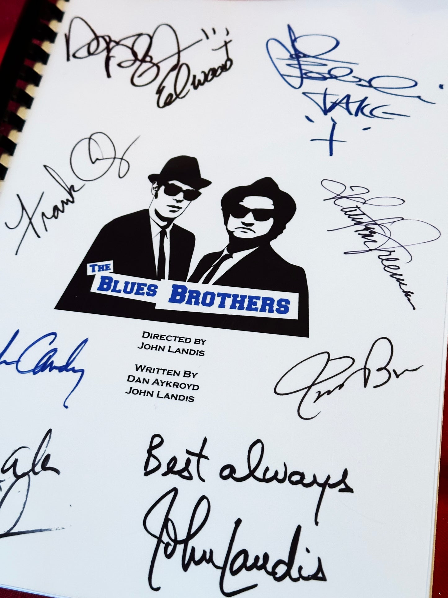 THE BLUES BROTHERS Movie Script, 80's, Comedy, Belushi, Aykroyd