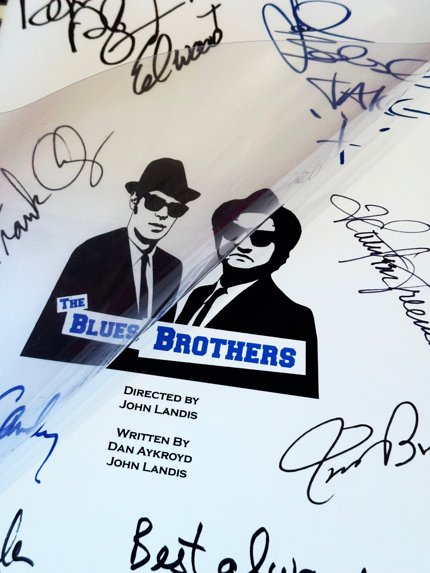 THE BLUES BROTHERS Movie Script, 80's, Comedy, Belushi, Aykroyd