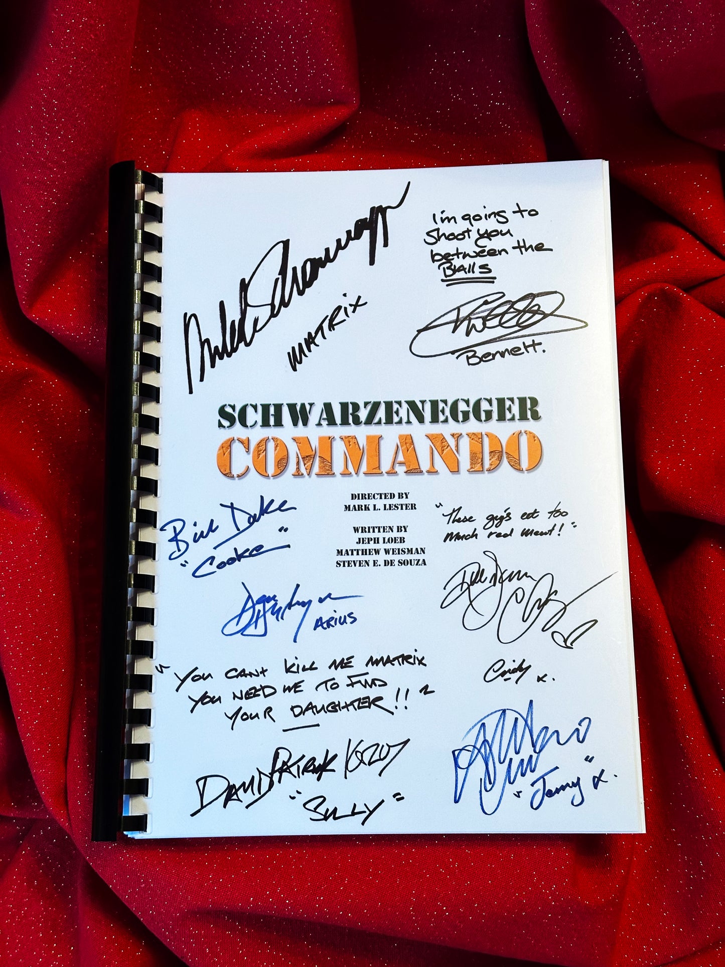 COMMANDO Movie Script - Schwarzenegger - 80's