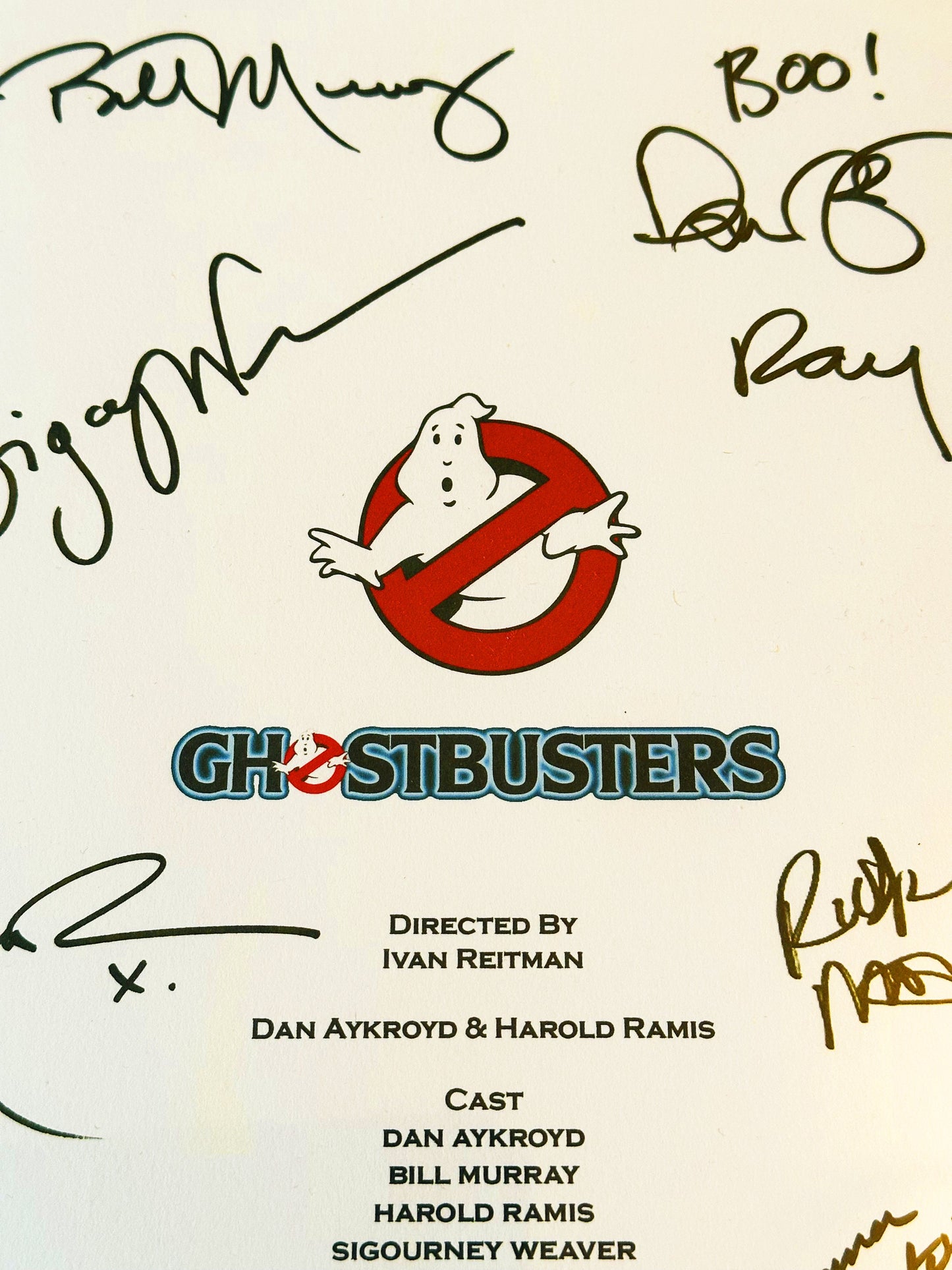 GHOSTBUSTERS Signed Movie Script, Present, Birthday Gift, Movie Gift, Film Script, Film Present, Movies, Cinema, GHOSTBUSTERS