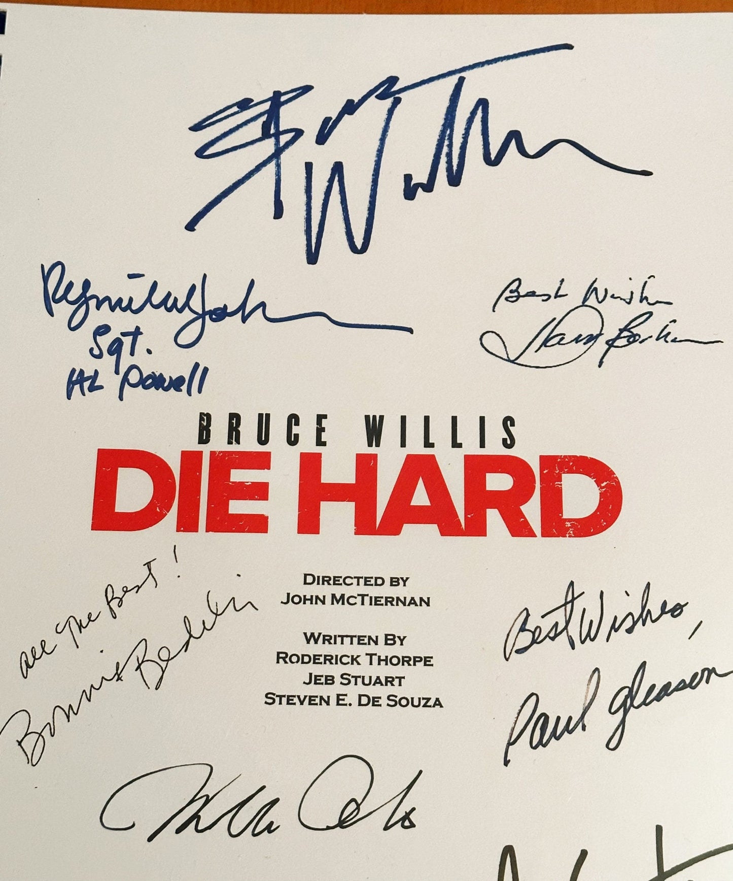 DIE HARD Signed Movie Script, Present, Birthday Gift, Movie Gift, Film Script, Film Present, Movies, Cinema