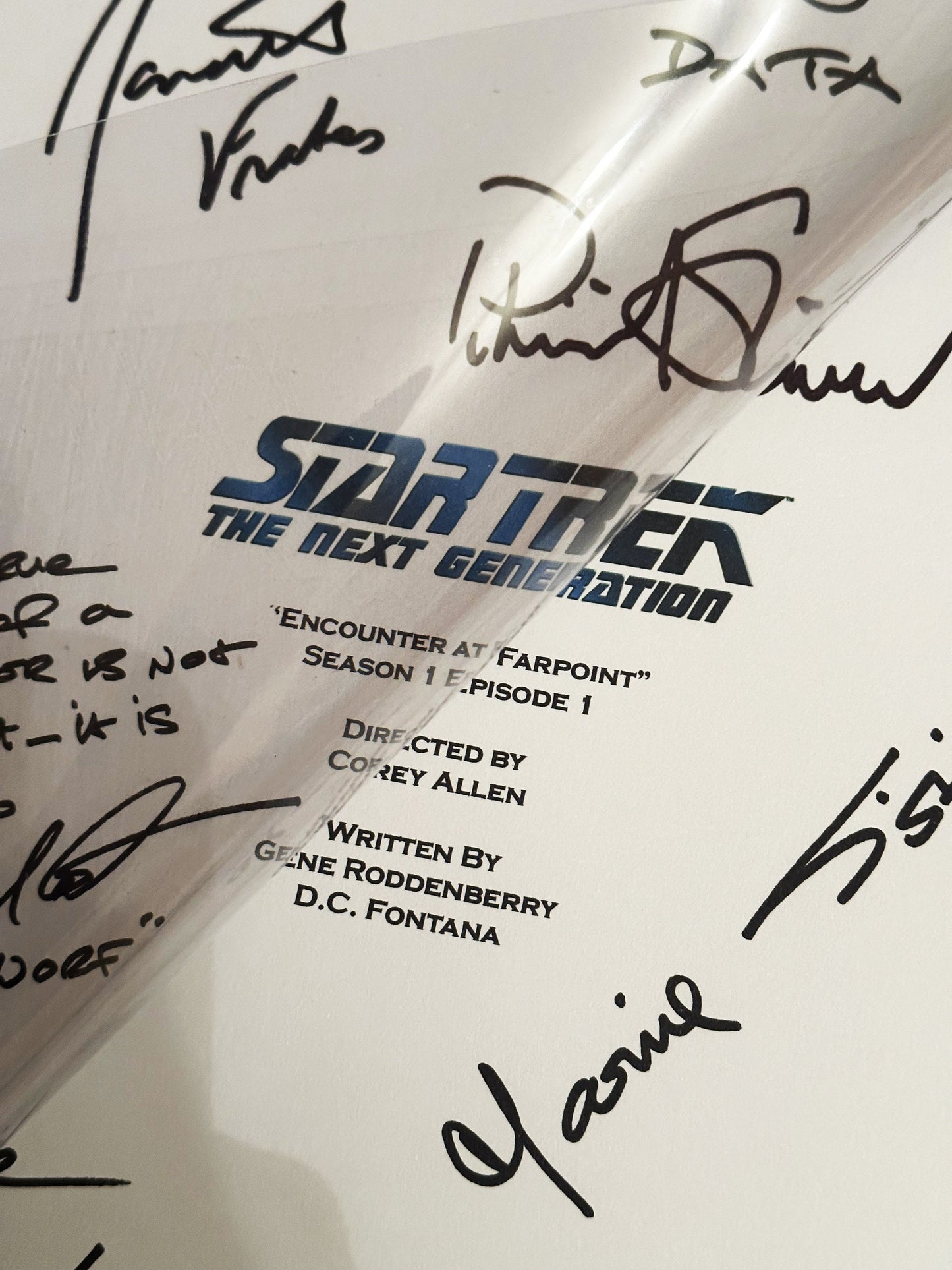 STAR TREK The Next Generation Signed Script, Present, Birthday Gift, Movie Gift, Film Script, Film Present, Movies, Cinema