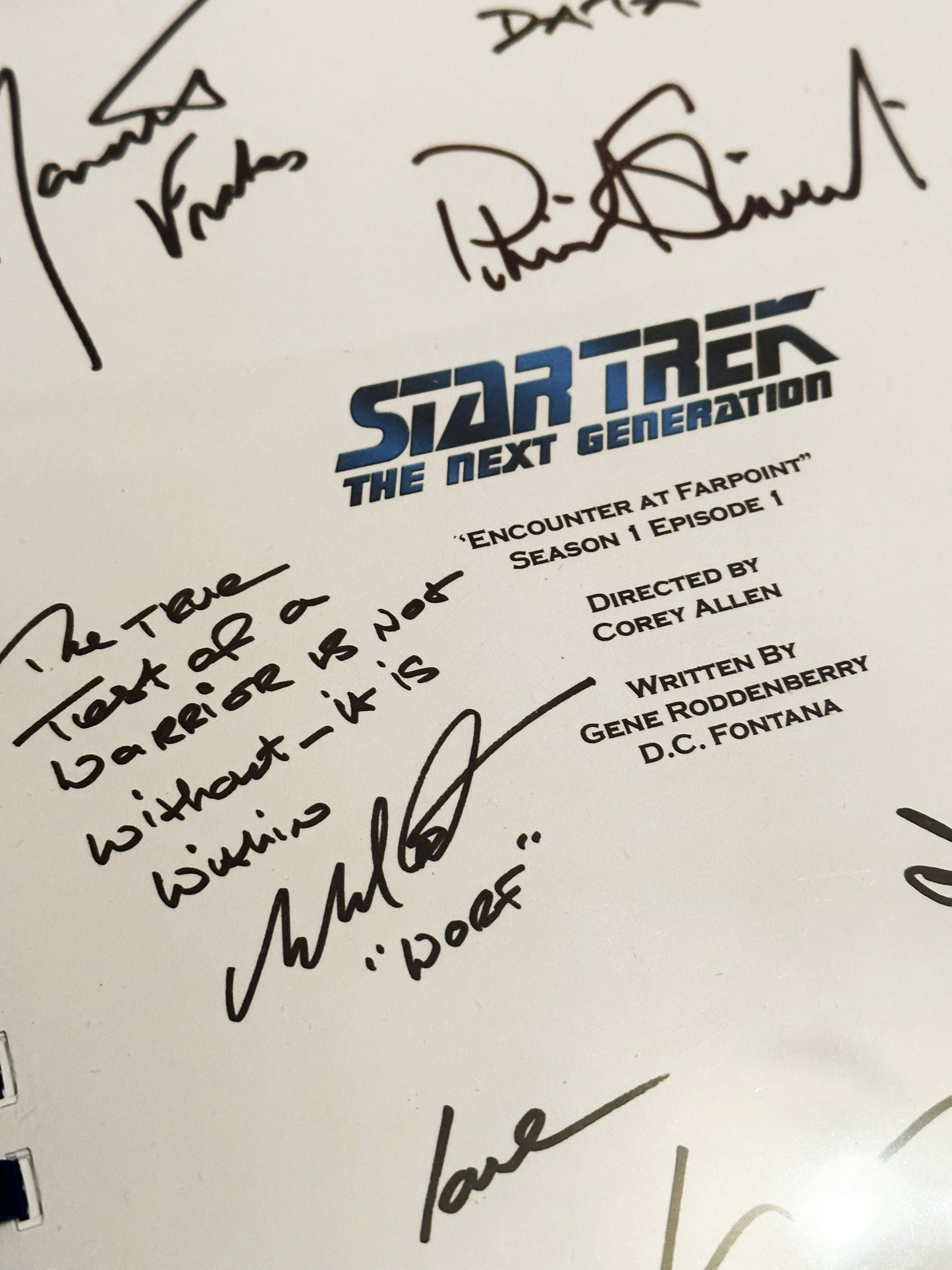 STAR TREK The Next Generation Signed Script, Present, Birthday Gift, Movie Gift, Film Script, Film Present, Movies, Cinema