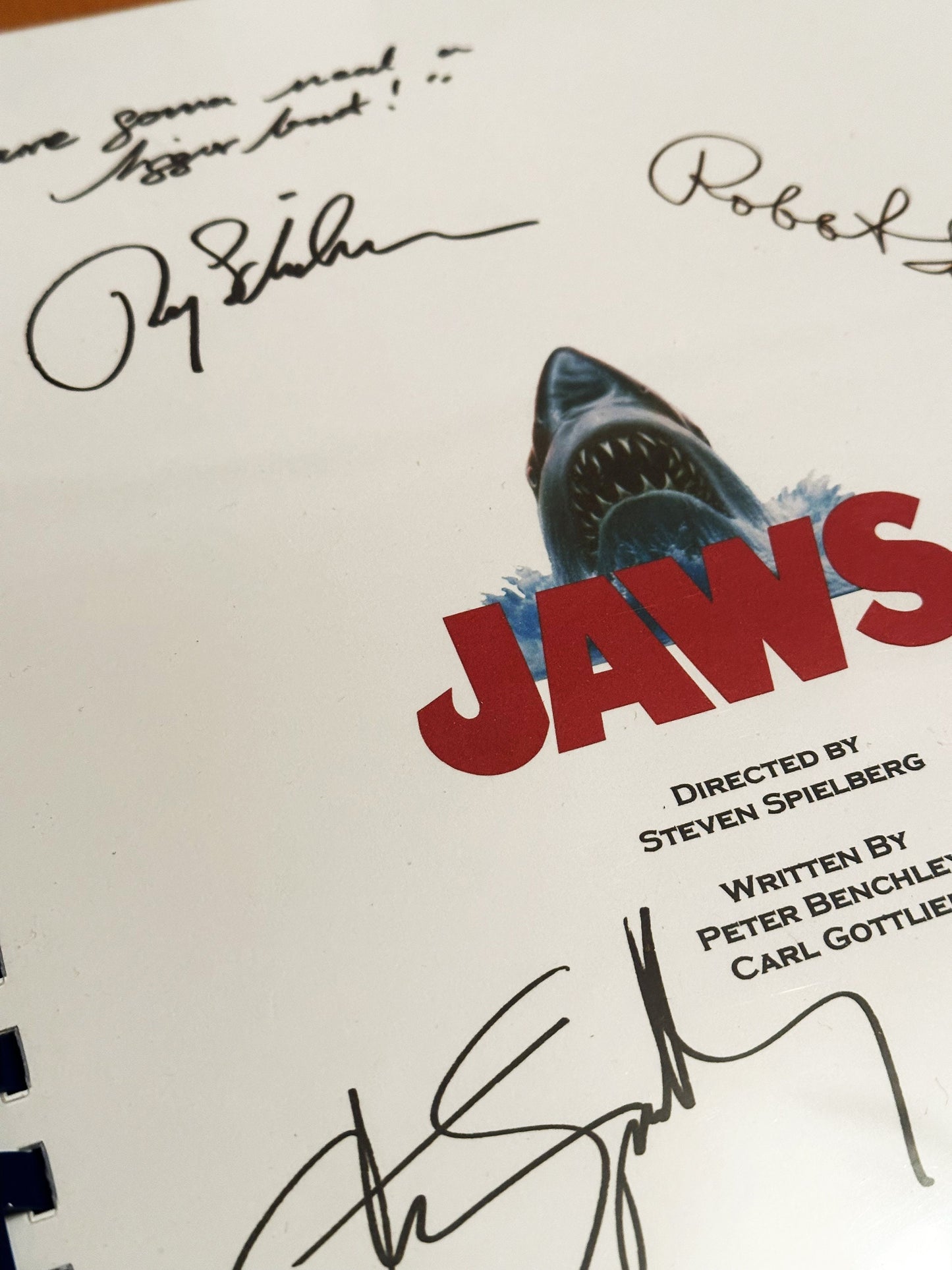 JAWS Signed Movie Script, Present, Birthday Gift, Movie Gift, Film Script, Stocking filler