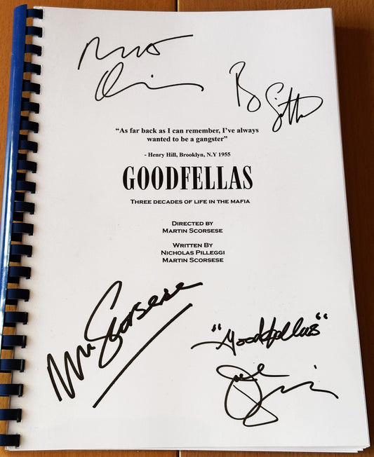 GOODFELLAS Signed Movie Script, Movie Present, Birthday Gift, Movie Gift, Film Script, Stocking filler