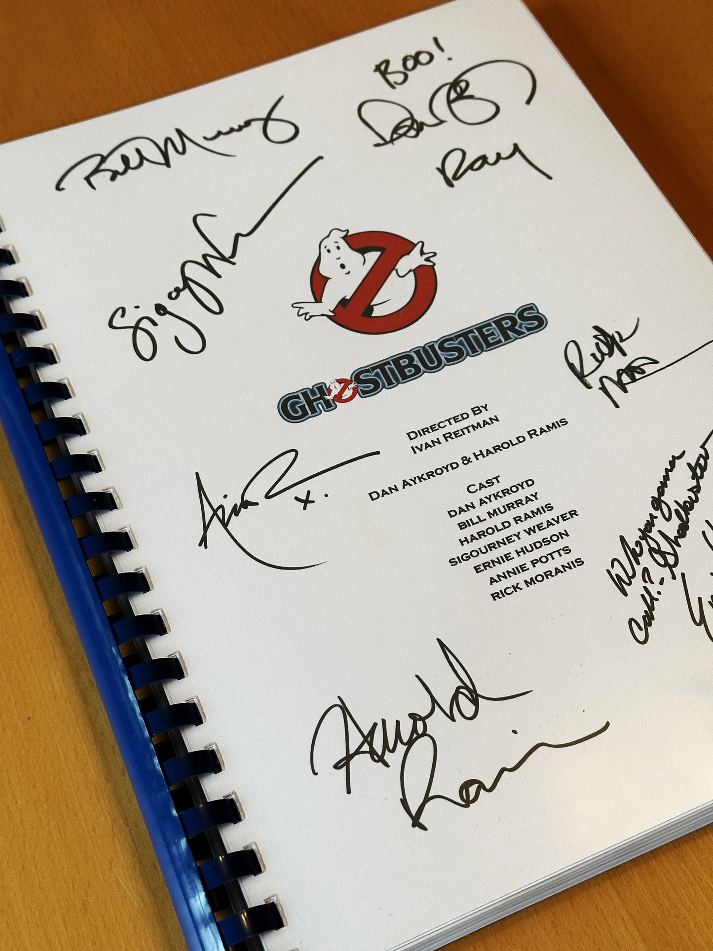 GHOSTBUSTERS Signed Movie Script, Present, Birthday Gift, Movie Gift, Film Script, Film Present, Movies, Cinema, GHOSTBUSTERS