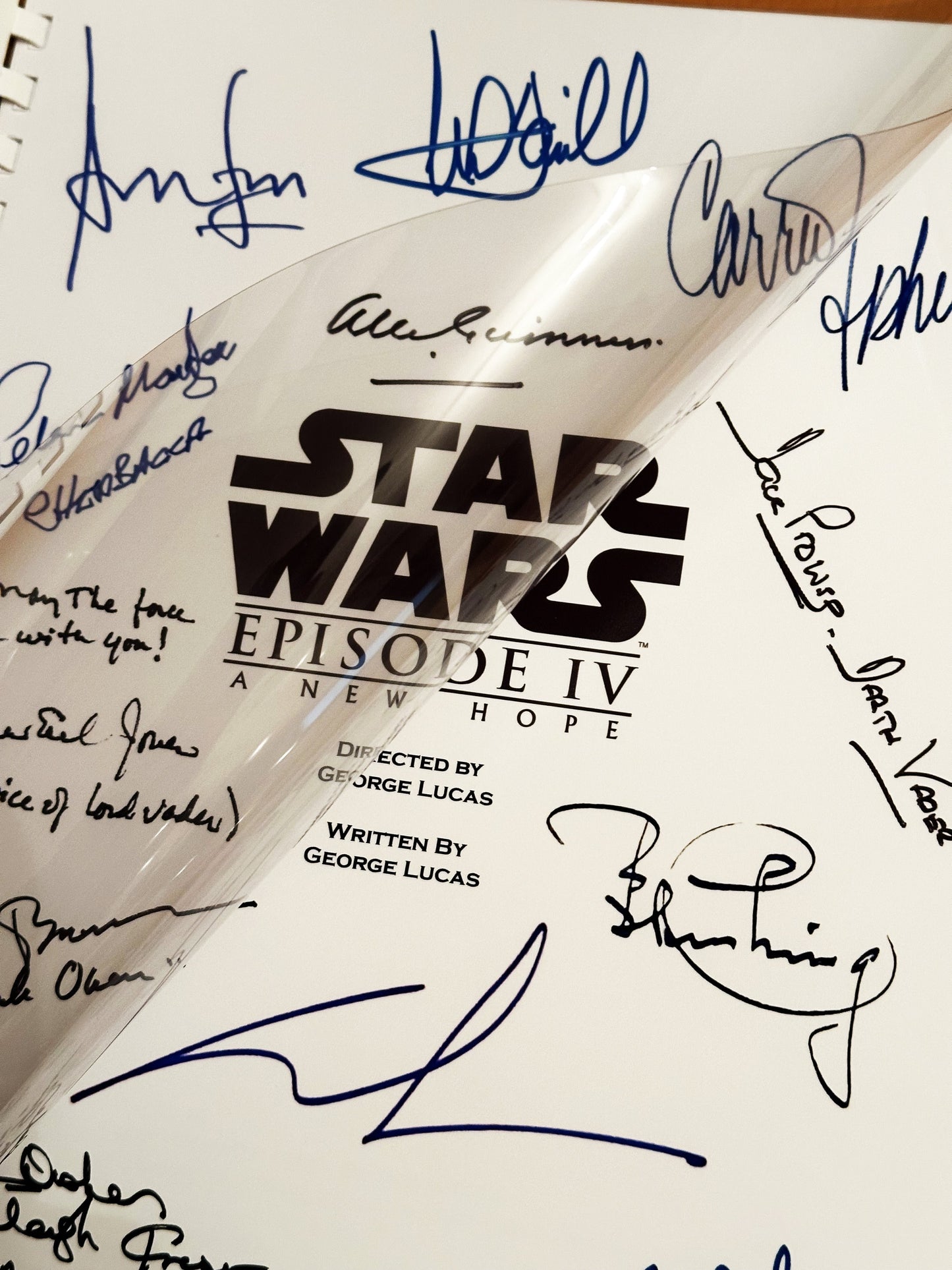 STAR WARS, A New Hope, Signed Movie Script, screenplay, Birthday Gift, Movie Gift, Film Script, Cinema, Present, Gift idea.