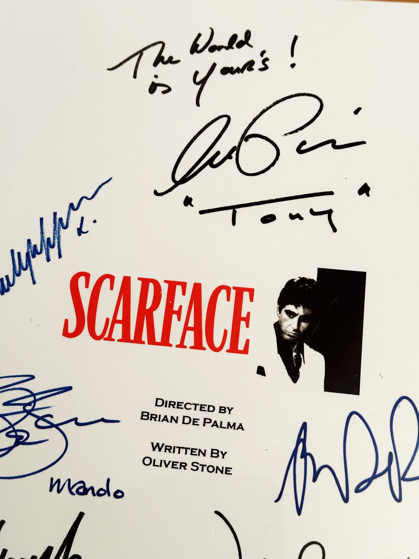 SCARFACE Signed Movie Script, Movie  Present, Birthday Gift, Movie Gift, Film Script, Stocking filler