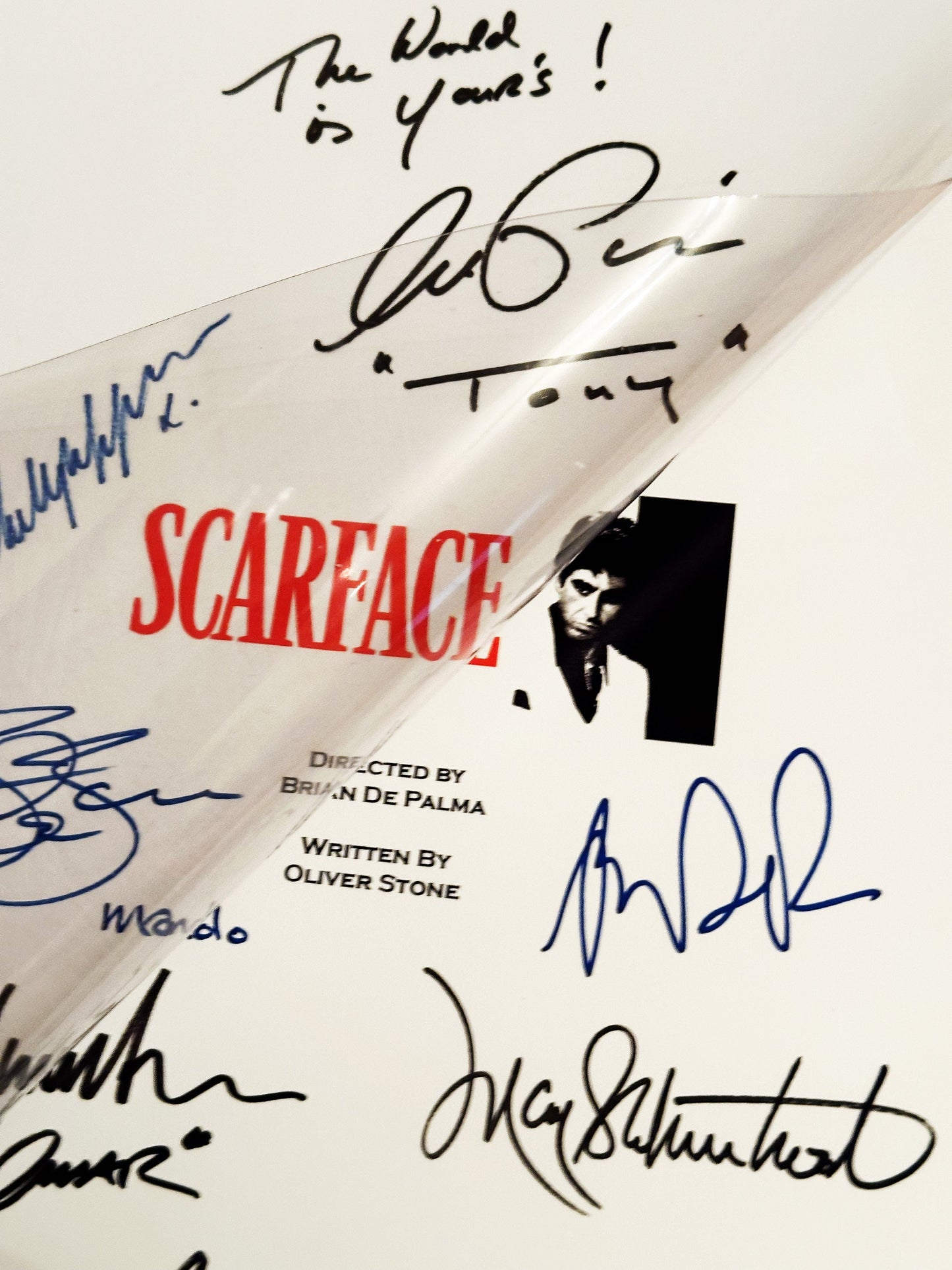 SCARFACE Signed Movie Script, Movie  Present, Birthday Gift, Movie Gift, Film Script, Stocking filler