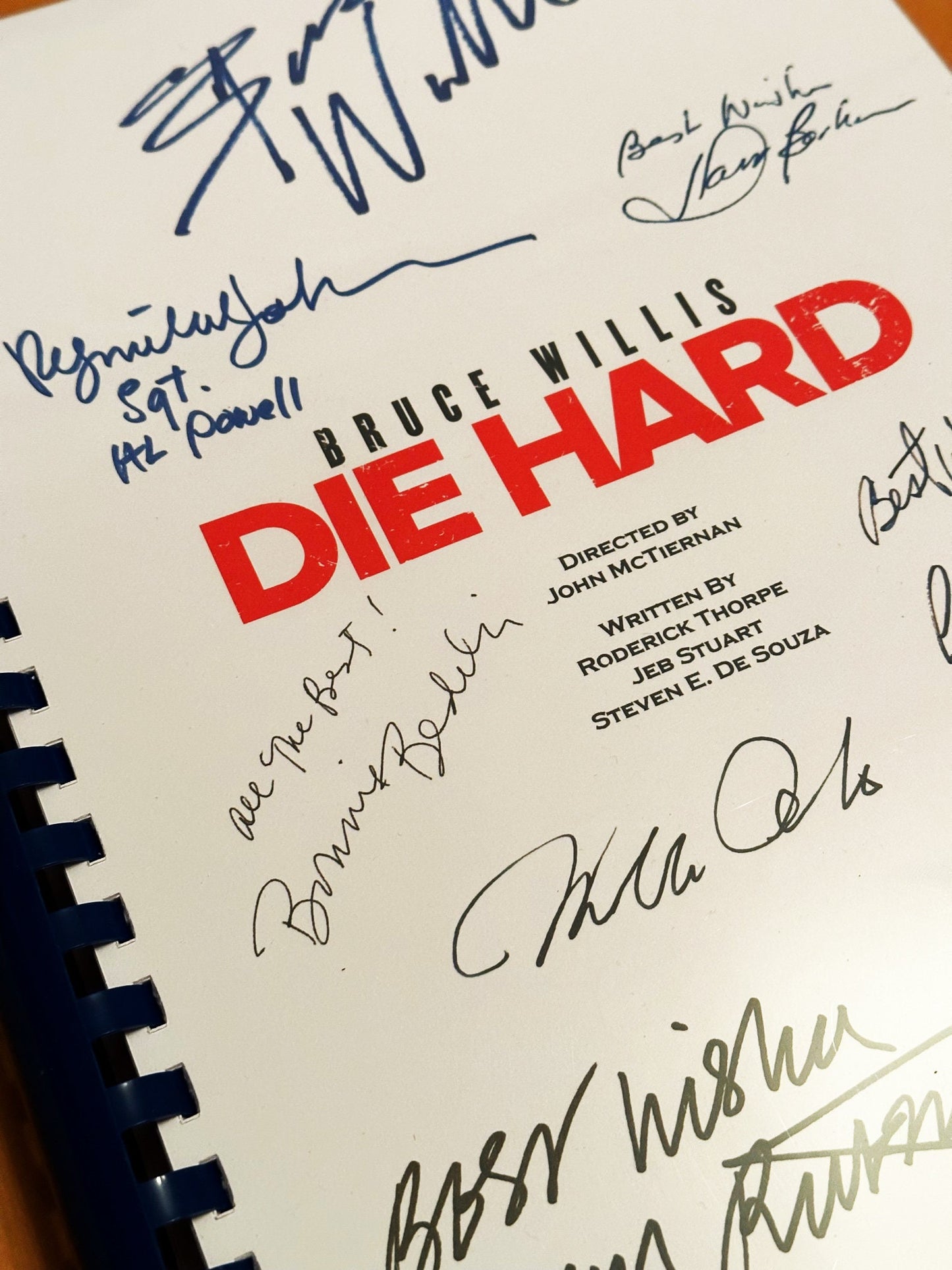 DIE HARD Signed Movie Script, Present, Birthday Gift, Movie Gift, Film Script, Film Present, Movies, Cinema