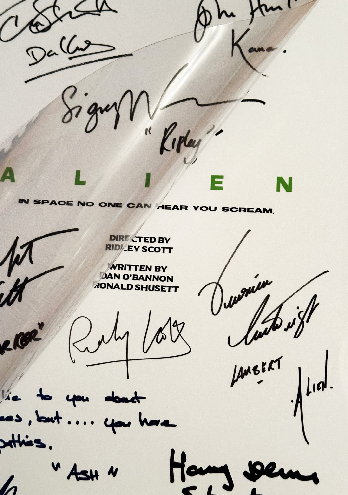 ALIEN Movie Script, Present, Birthday Gift, Movie Gift, Film Script, Autograph, Autographs