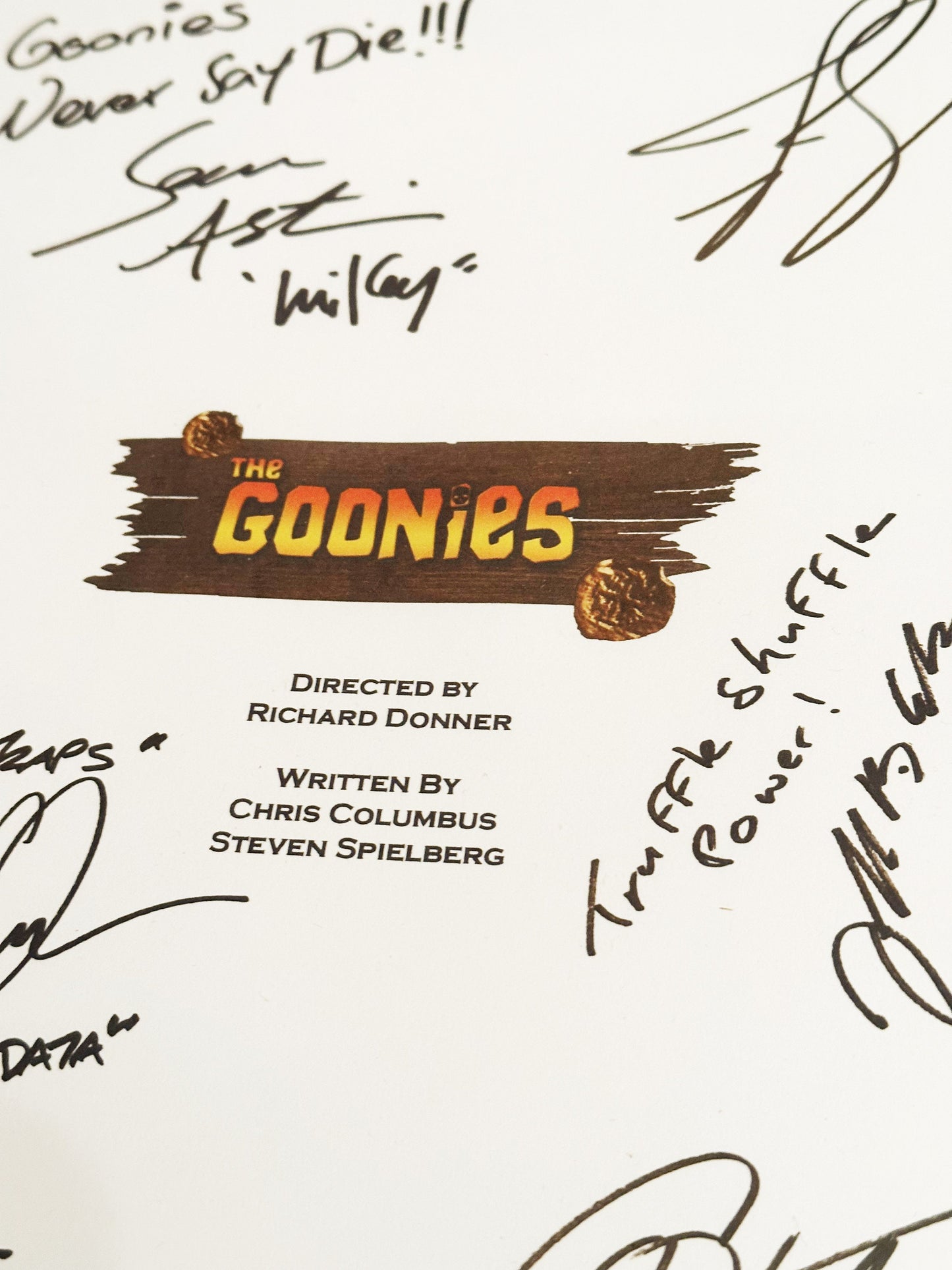 GOONIES Signed Movie Script, screenplay, Birthday Gift, Movie Gift, Film Script, Cinema, Present, Gift idea