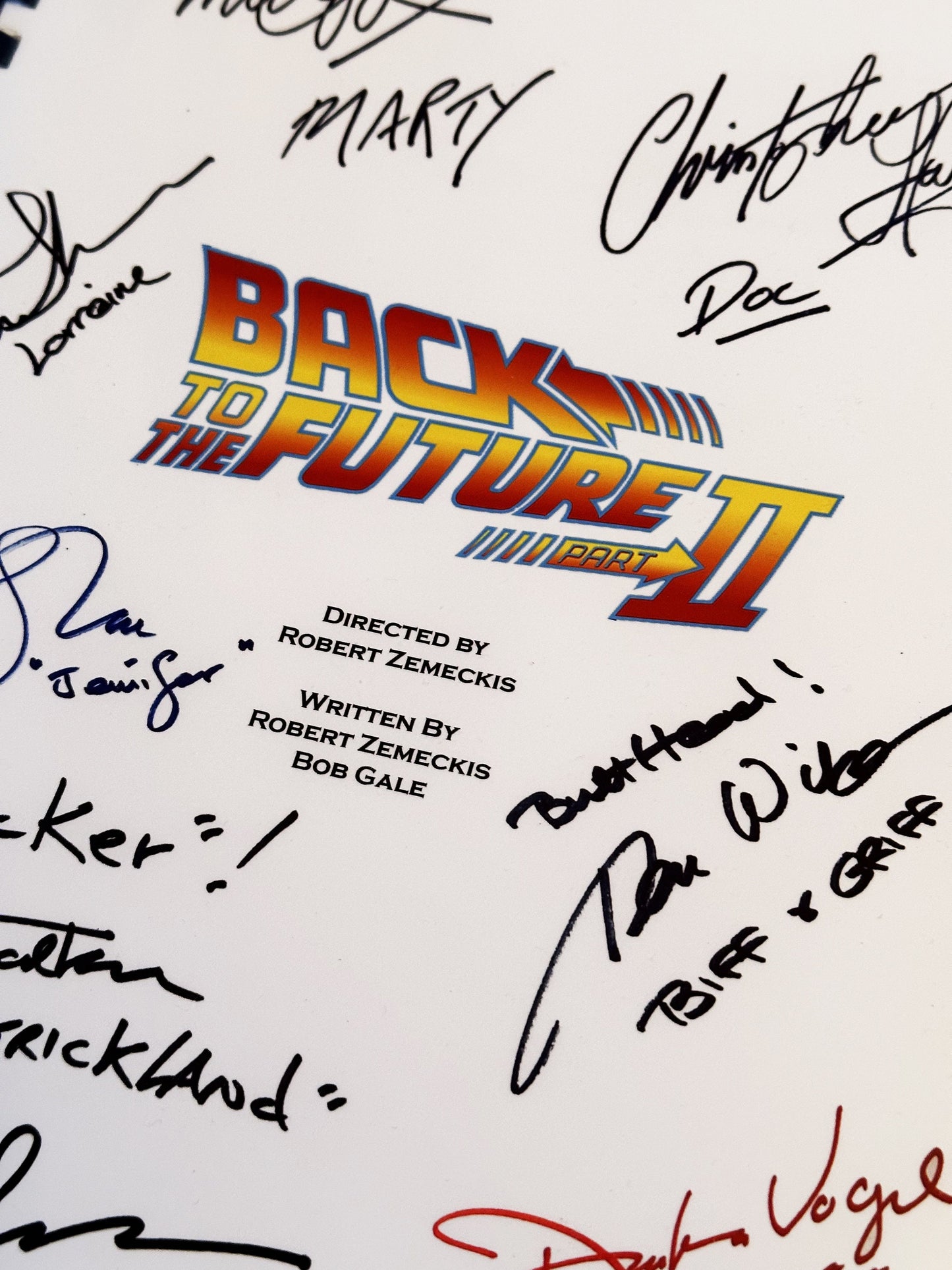 Back To The Future Part 2 Movie Script, Movie Present, Birthday Gift, Movie Gift, Film Script, Stocking filler, Hollywood