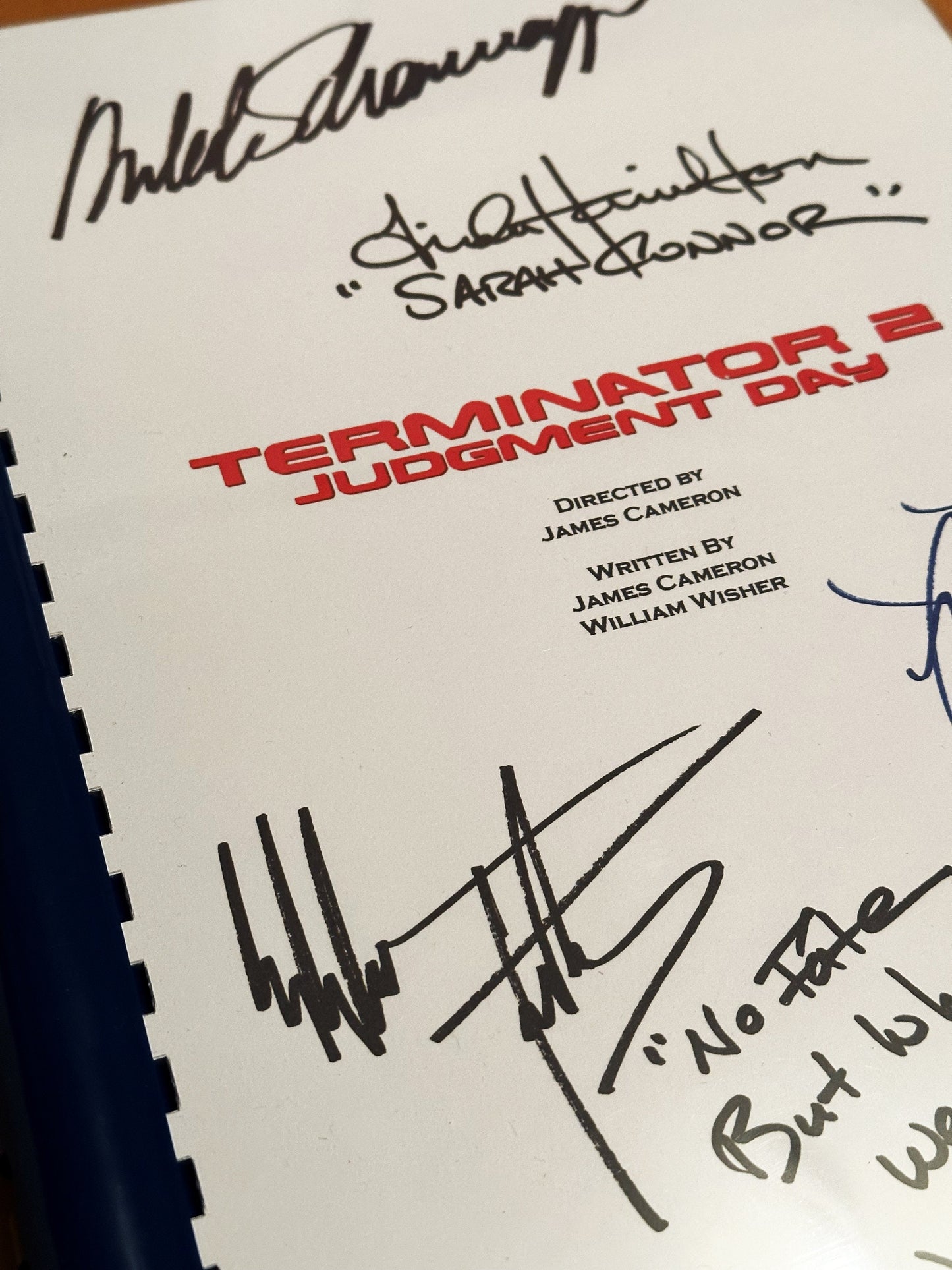 TERMINATOR 2 Judgment Day Signed Movie Script, Present, Birthday Gift, Movie Gift, Film Script, Stocking filler