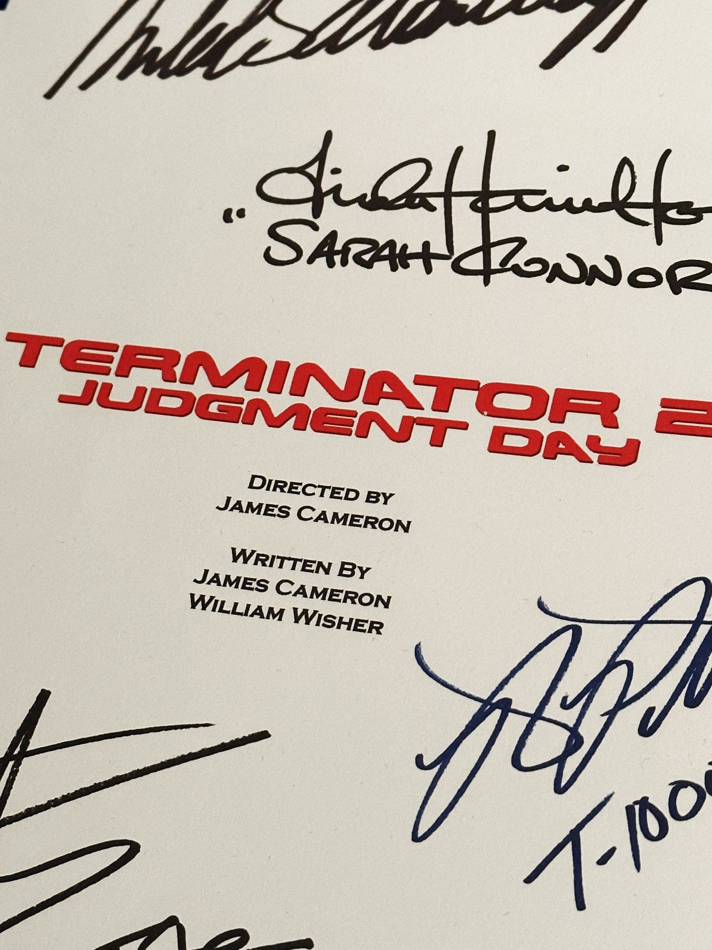 TERMINATOR 2 Judgment Day Signed Movie Script, Present, Birthday Gift, Movie Gift, Film Script, Stocking filler