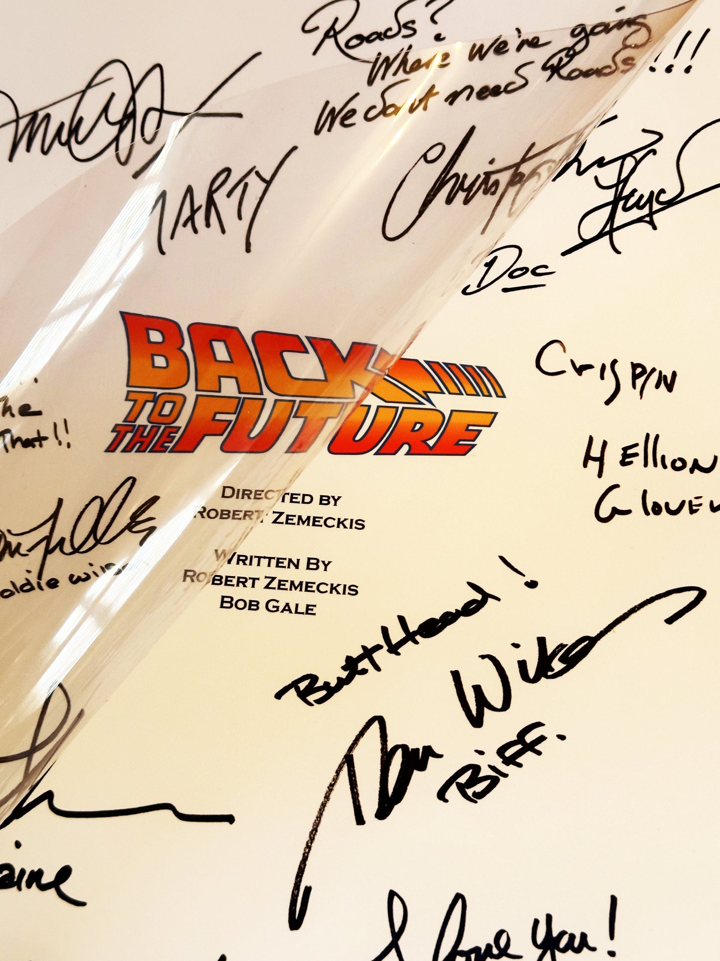 Back To The Future Signed Movie Script, Version 2, Present, Birthday Gift, Movie Gift, Film Script, Stocking filler