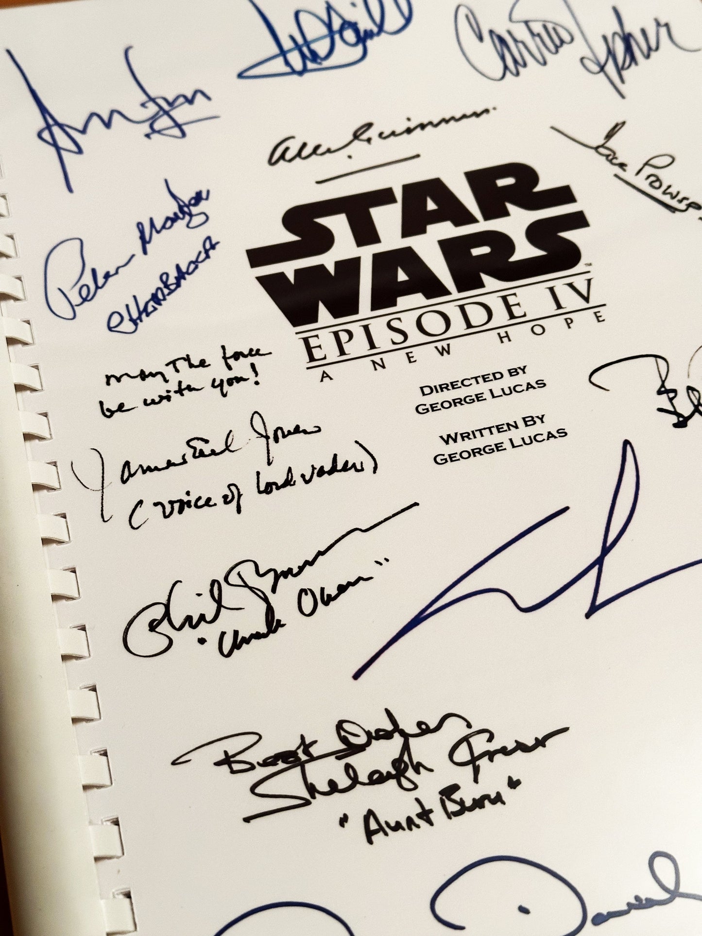 STAR WARS, A New Hope, Signed Movie Script, screenplay, Birthday Gift, Movie Gift, Film Script, Cinema, Present, Gift idea.