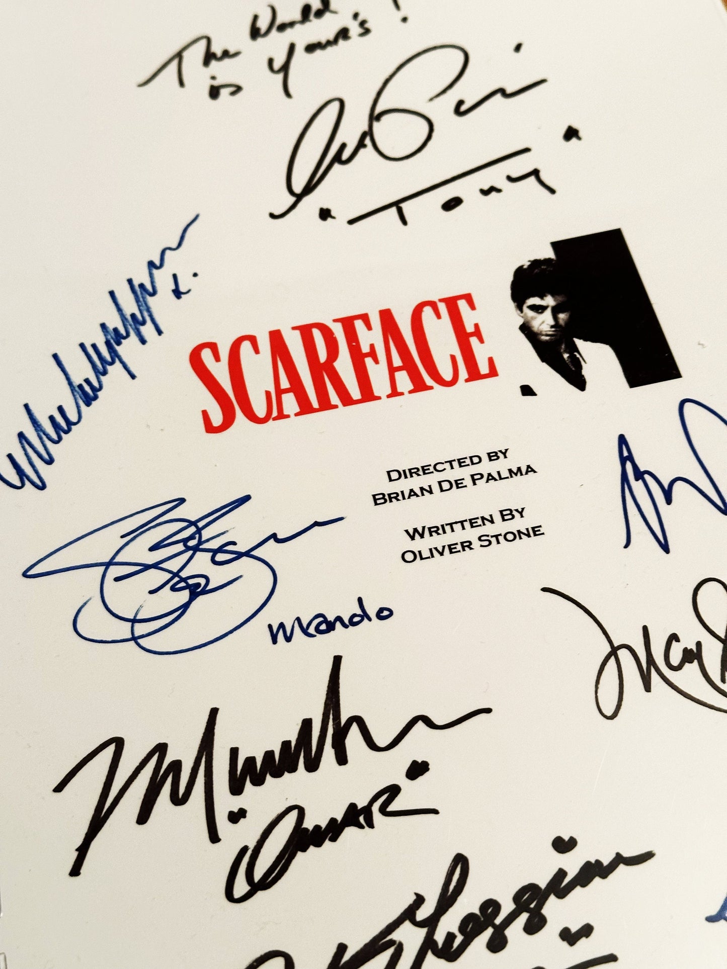 SCARFACE Signed Movie Script, Movie  Present, Birthday Gift, Movie Gift, Film Script, Stocking filler