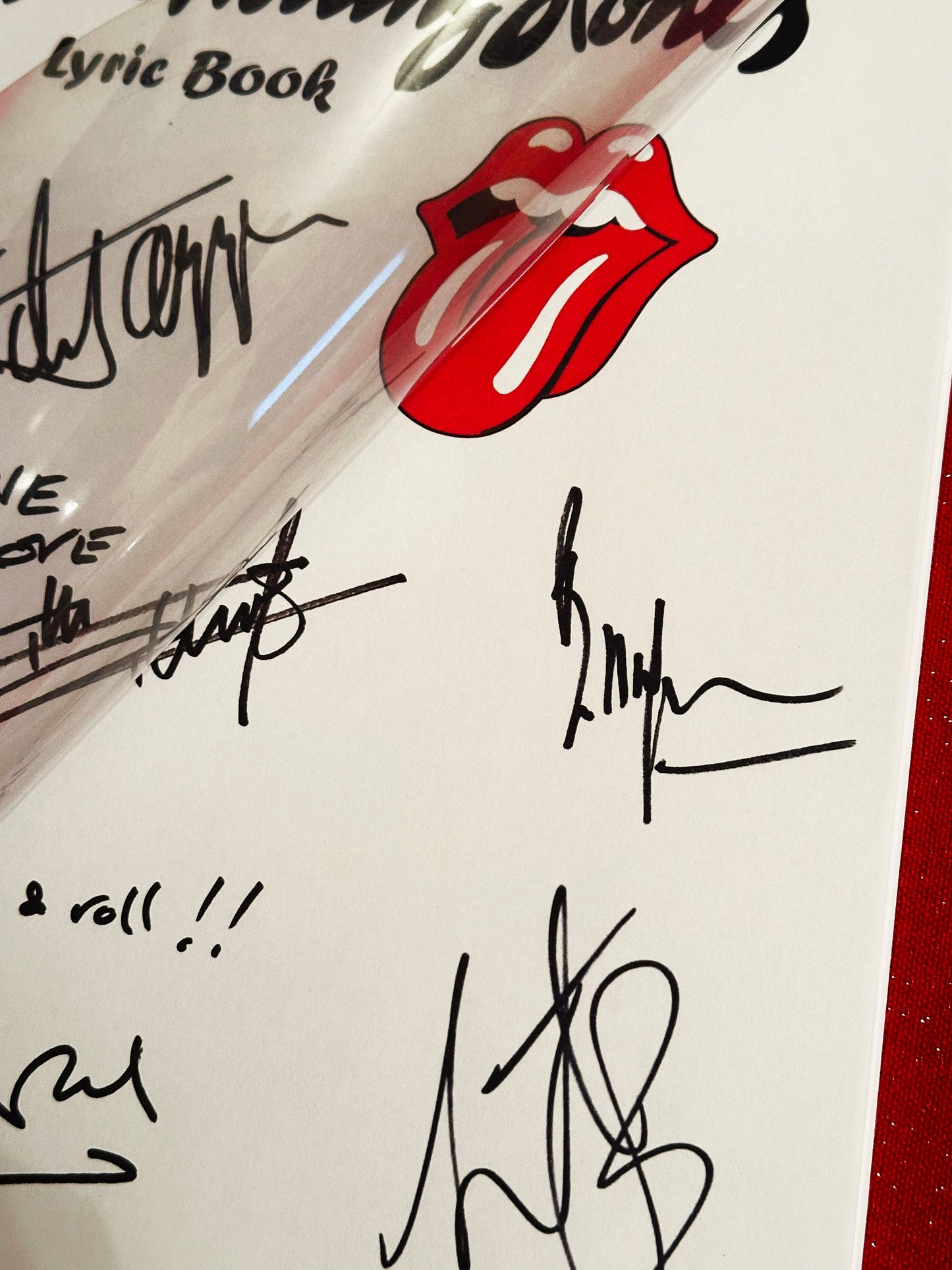 ROLLING STONES Signed Lyric Book, Birthday Gift, Music Gift, Band, Pop Music, Mick Jagger, Keith Richards, Stones