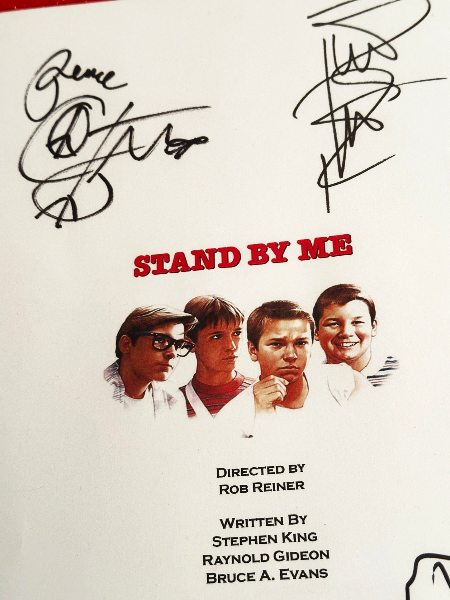 STAND BY ME Signed Movie Script, Birthday Gift, Movie Gift, Film Screenplay, 80's, 1980's