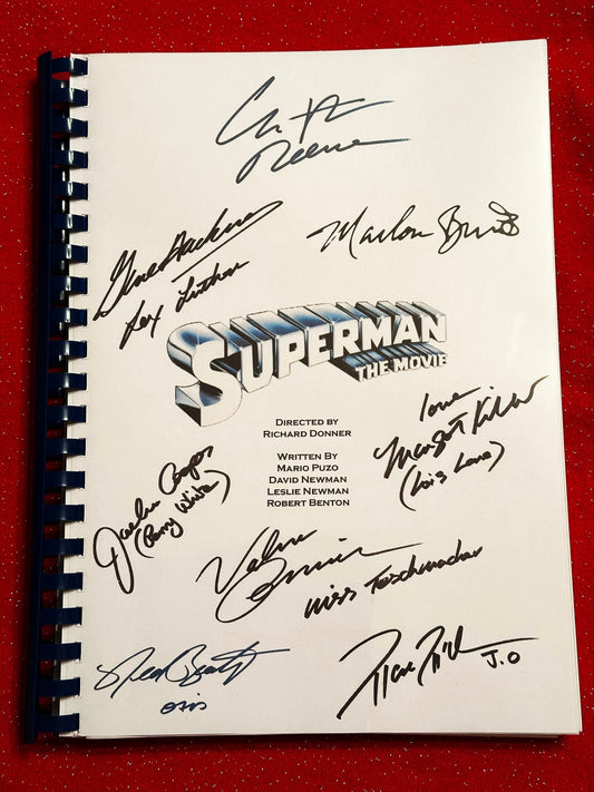 SUPERMAN The Movie Signed Movie Script, Birthday Gift, Movie Gift, Film Screenplay, DC, DC comics