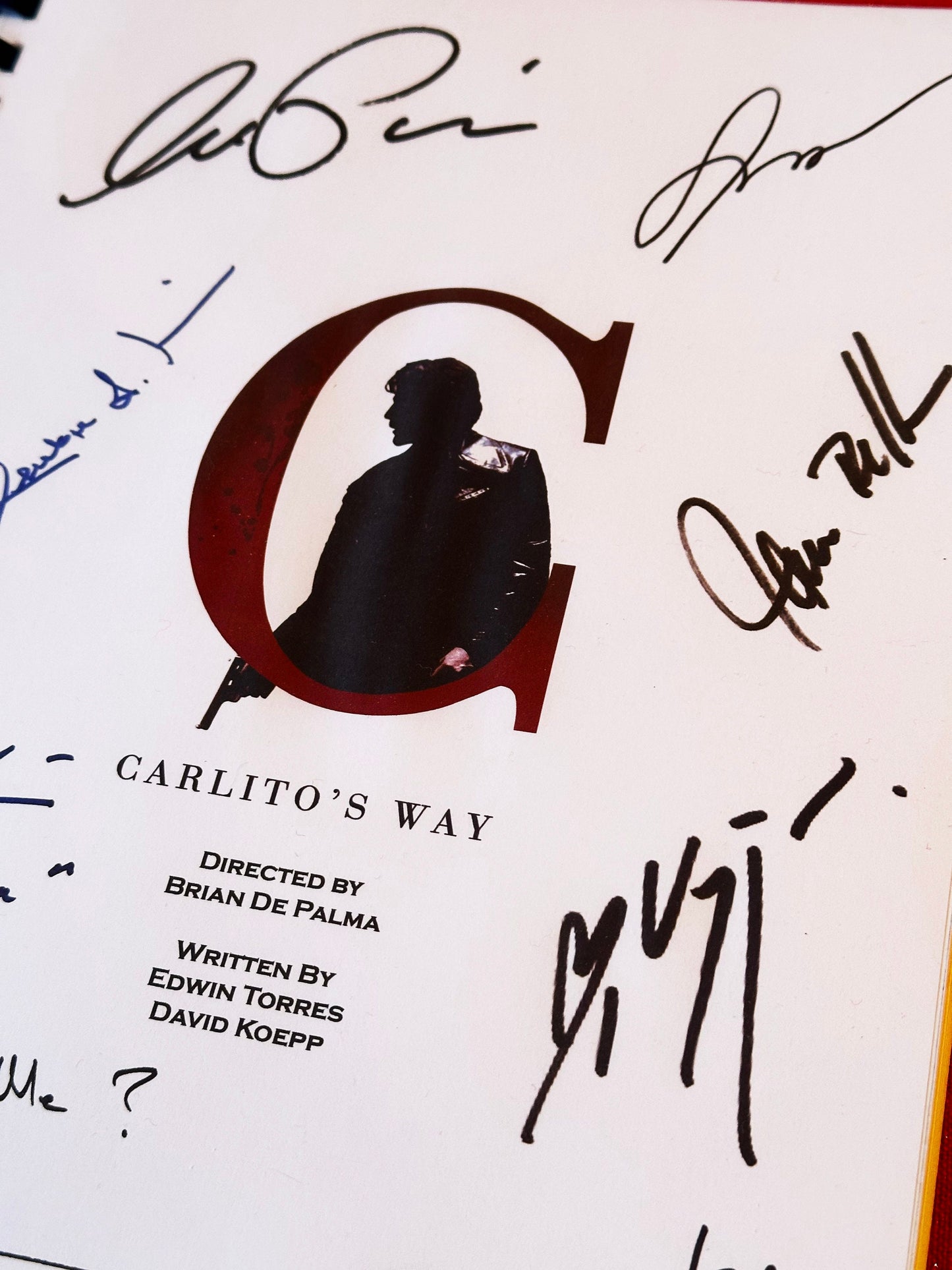 CARLITO'S WAY Signed Movie Script, Birthday Gift, Movie Gift, Film Script, Al Pacino