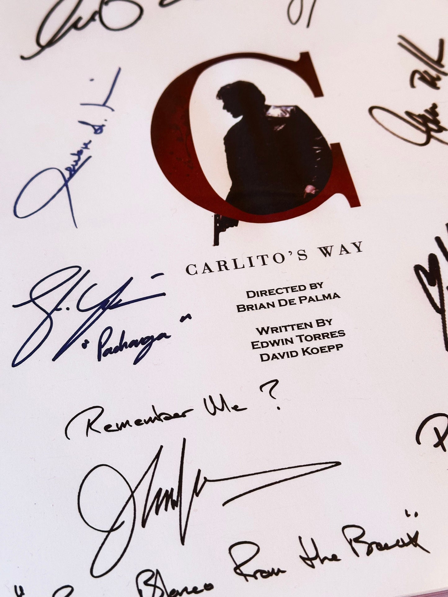 CARLITO'S WAY Signed Movie Script, Birthday Gift, Movie Gift, Film Script, Al Pacino