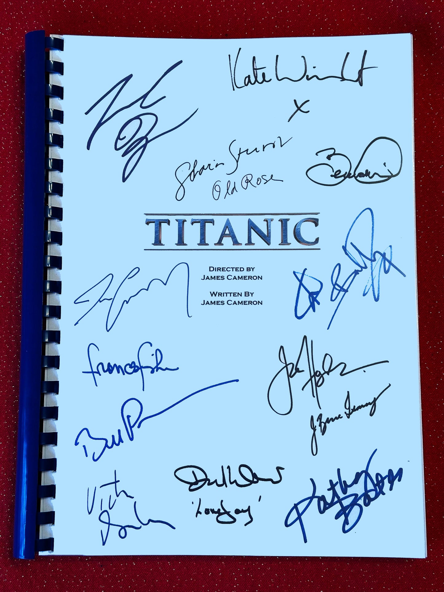 TITANIC Signed Movie Script, Valentines Present, Birthday Gift, Movie Gift, Film Script, Valentine gift, Autograph, Autographs