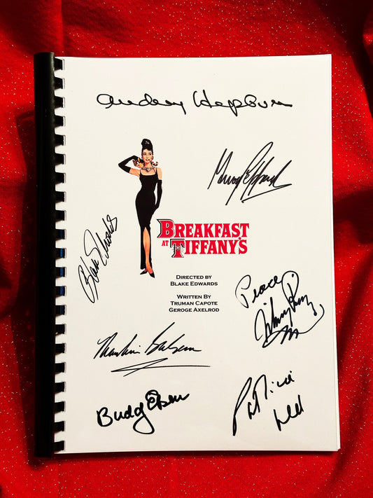 BREAKFAST AT TIFFANY'S Signed Movie Script, Valentines Present, Birthday Gift, Movie Gift, Film Script, Valentine gift, Autograph