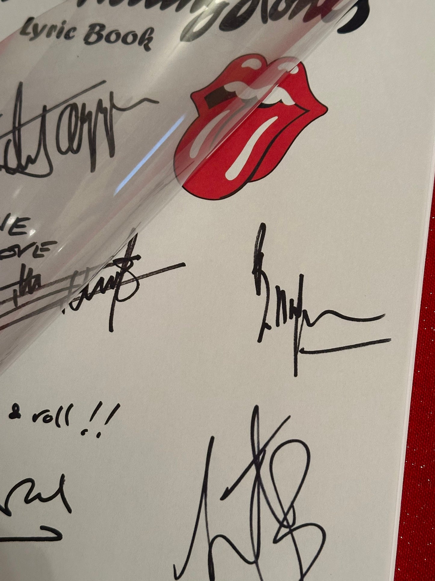 ROLLING STONES Signed Lyric Book, Birthday Gift, Music Gift, Band, Pop Music, Mick Jagger, Keith Richards, Stones