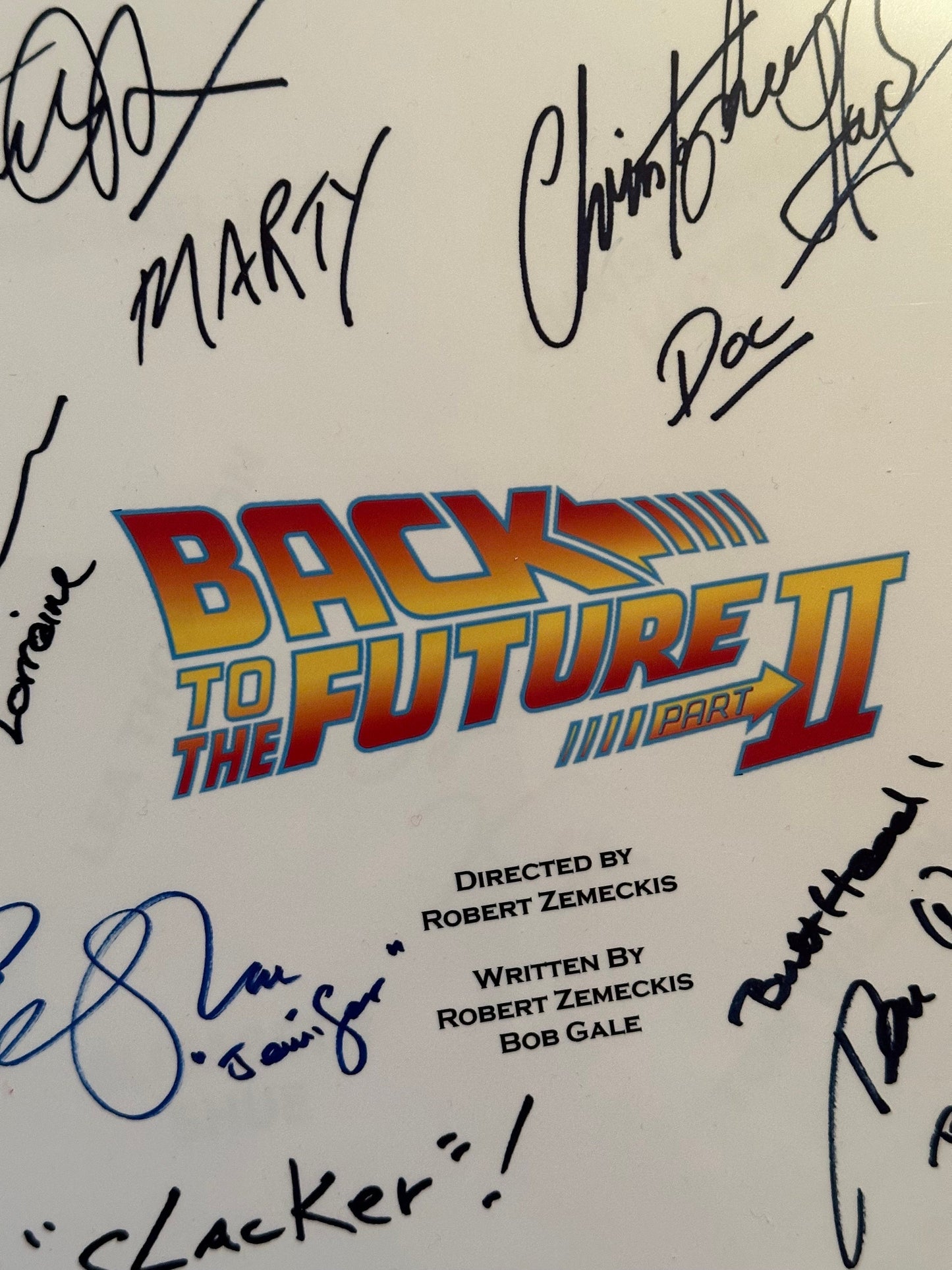 Back To The Future Parts 1, 2 & 3 Signed Movie Scripts, Birthday Gift, Movie Gift Film Script, Film Present, Screenplay