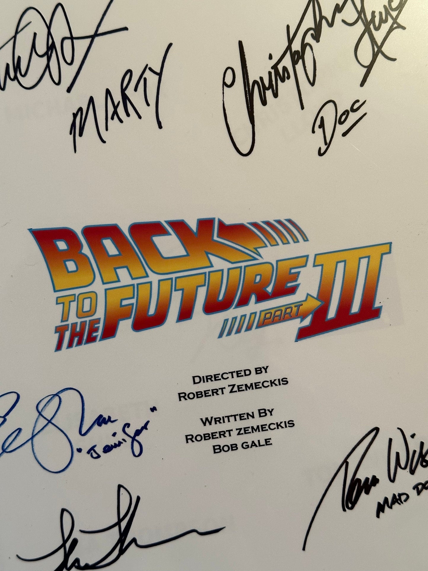 Back To The Future Parts 1, 2 & 3 Signed Movie Scripts, Birthday Gift, Movie Gift Film Script, Film Present, Screenplay