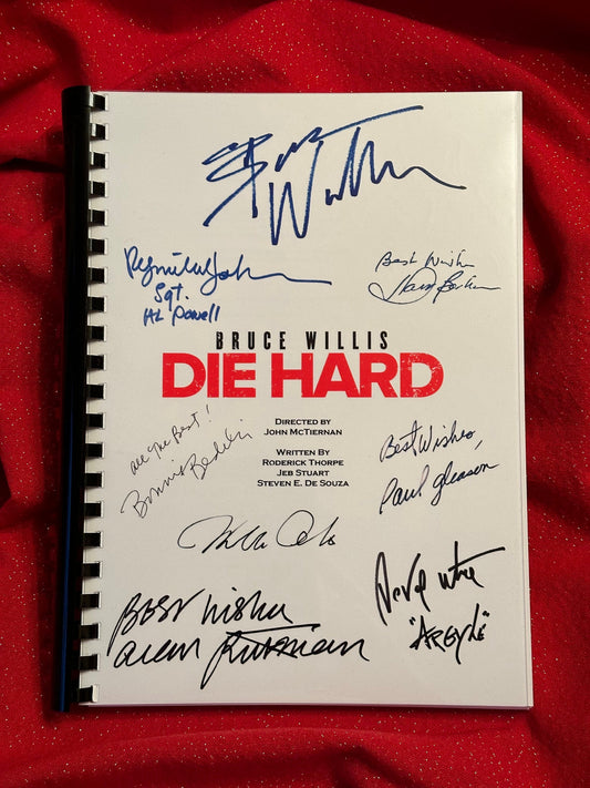 DIE HARD Signed Movie Script, Present, Birthday Gift, Movie Gift, Film Script, Film Present, Movies, Cinema