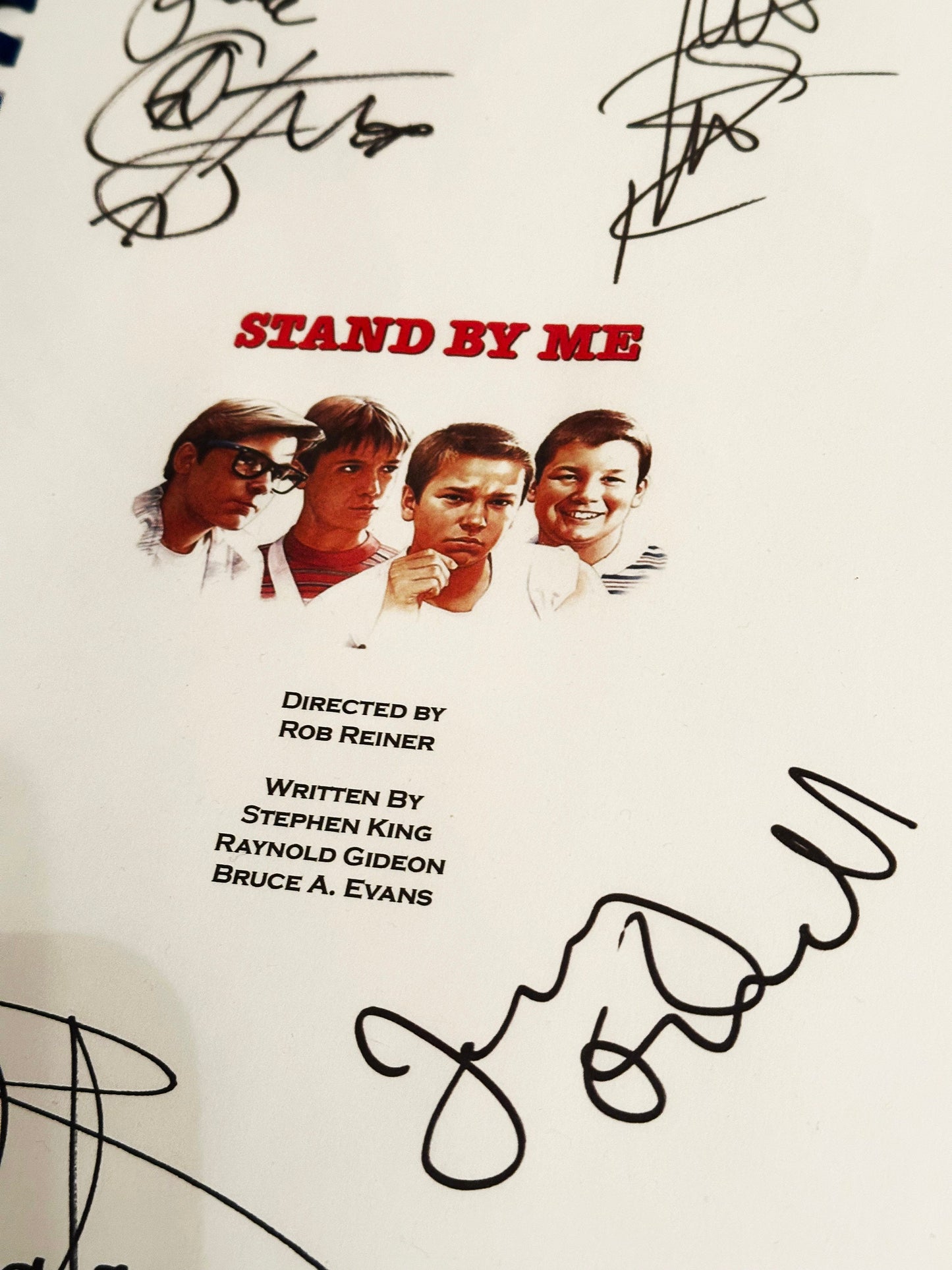 STAND BY ME Signed Movie Script, Birthday Gift, Movie Gift, Film Screenplay, 80's, 1980's