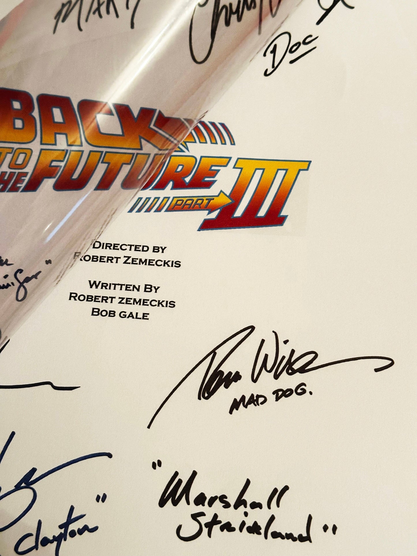 Back To The Future PART 3 Signed Movie Script, Birthday Gift, Movie Gift, Film Screenplay, 80's, 1980's