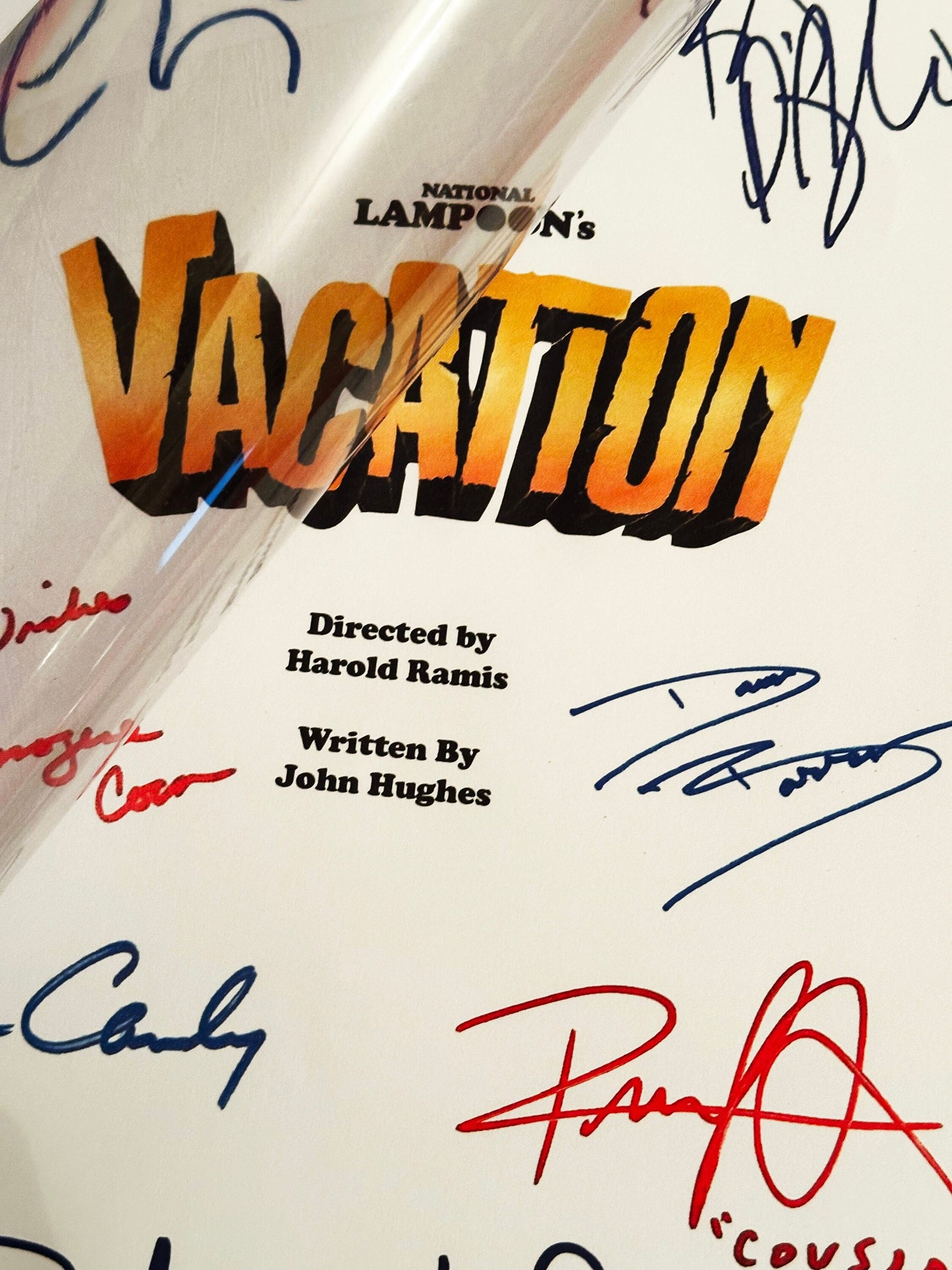 NATIONAL LAMPOON'S VACATION Signed Movie Script, Birthday Gift, Movie Gift, Film Screenplay, 80's, 1980's