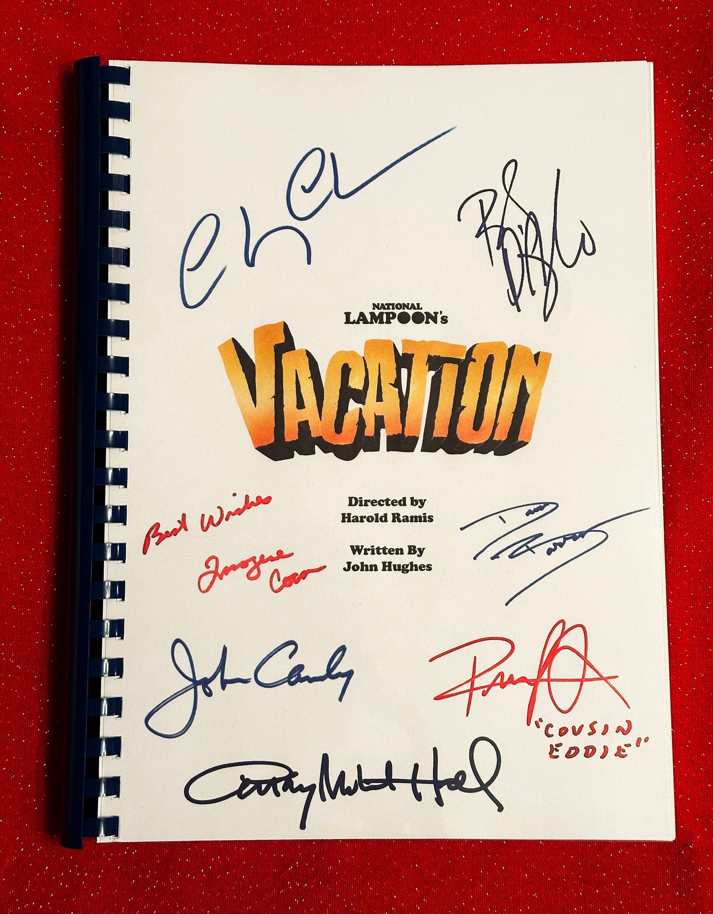 NATIONAL LAMPOON'S VACATION Signed Movie Script, Birthday Gift, Movie Gift, Film Screenplay, 80's, 1980's