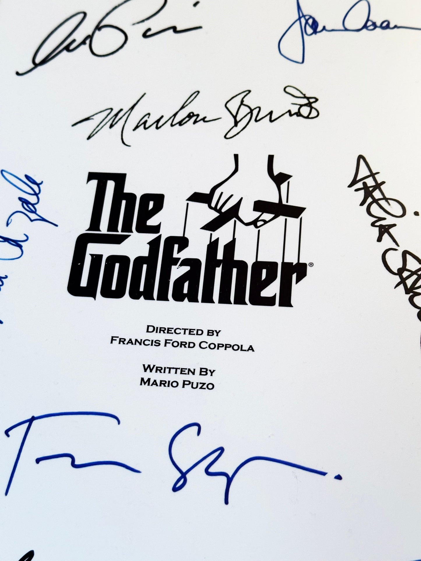 THE GODFATHER Signed Movie Script, Birthday Gift, Movie Gift, Film Screenplay, Brando, Pacino