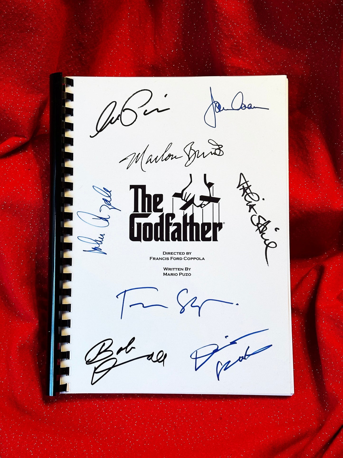 THE GODFATHER Signed Movie Script, Birthday Gift, Movie Gift, Film Screenplay, Brando, Pacino