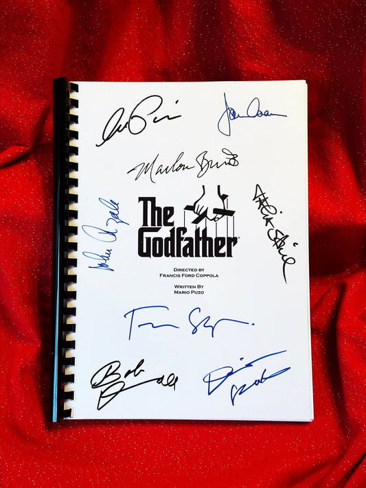 THE GODFATHER Signed Movie Script, Birthday Gift, Movie Gift, Film Screenplay, Brando, Pacino