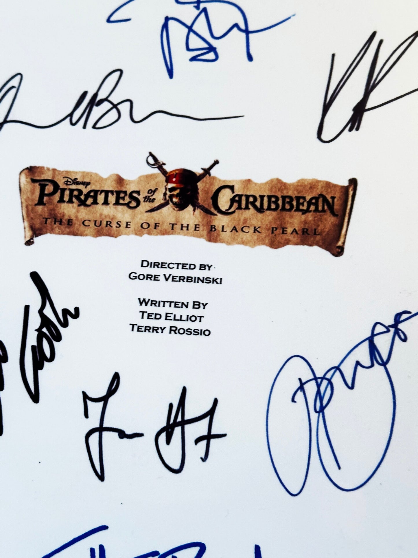 PIRATES Of The CARIBBEAN Signed Movie Script, Johnny Depp, Jack Sparrow, Birthday Gift, Movie Gift, Film Screenplay, Valentine