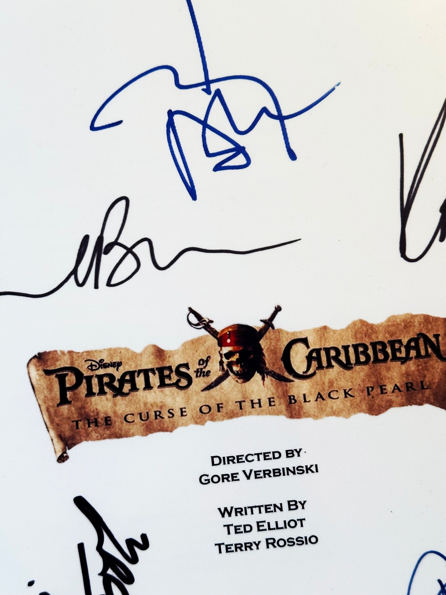 PIRATES Of The CARIBBEAN Signed Movie Script, Johnny Depp, Jack Sparrow, Birthday Gift, Movie Gift, Film Screenplay, Valentine