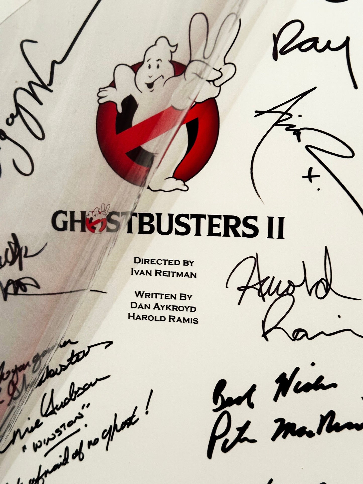 GHOSTBUSTERS 2 Signed Movie Script, Birthday Gift, Movie Gift, Film Screenplay,