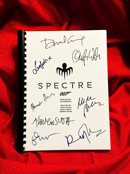 BOND SPECTRE Signed Movie Script, Birthday Gift, Movie Gift, Film Screenplay, 007, James Bond