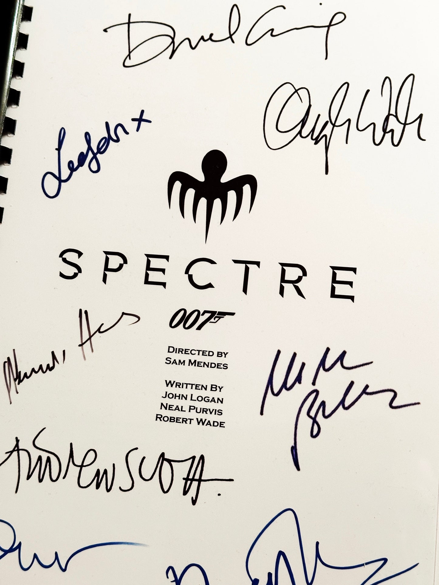 BOND SPECTRE Signed Movie Script, Birthday Gift, Movie Gift, Film Screenplay, 007, James Bond