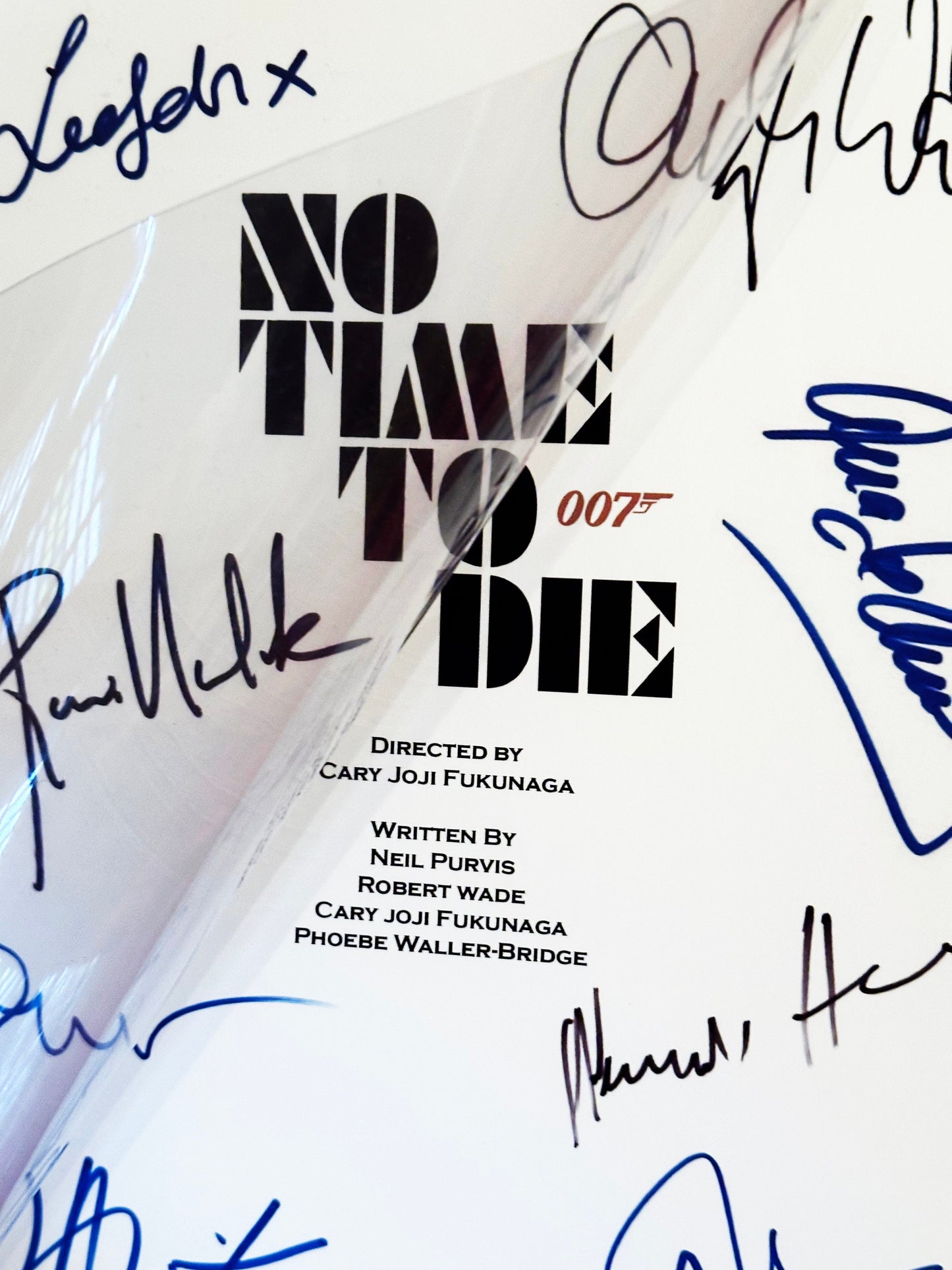 BOND No Time To Die Signed Movie Script, Birthday Gift, Movie Gift, Film Script, Screenplay, Autographs,