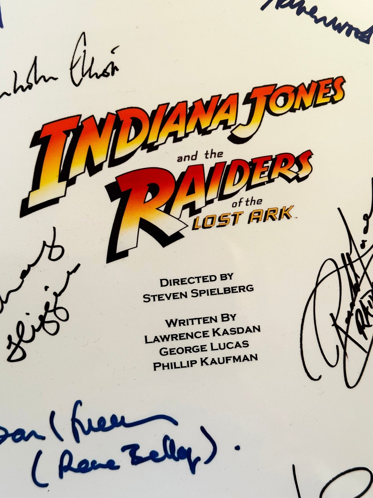 INDIANA JONES Raiders Of The Lost Ark Signed Movie Script, Birthday Gift, Movie Gift, Film Script, Screenplay, Autographs, Harrison Ford