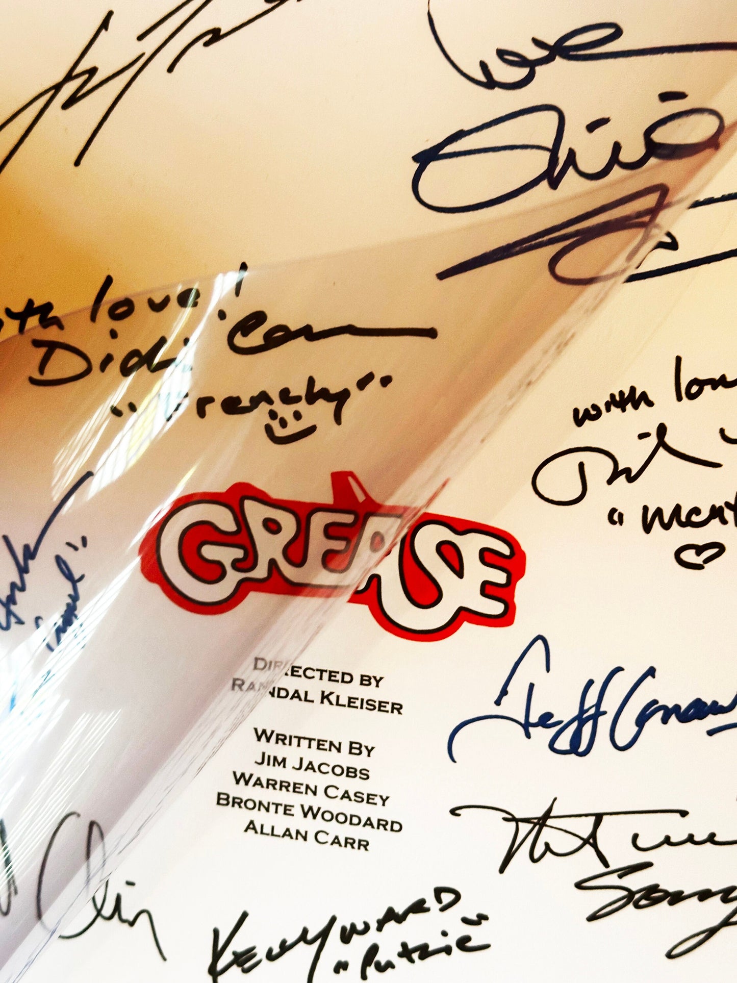 GREASE Signed Movie Script, Valentines Present, Birthday Gift, Movie Gift, Film Script, Valentine gift, Autograph, Autographs